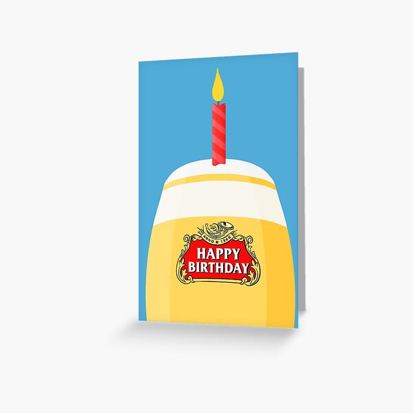 Item preview, Beer Happy Birthday Card - For Him - Stella - Alcohol - Birthday Candle designed and sold by HomeOfPinkPeach.