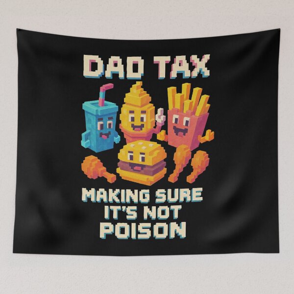 Item preview, Dad Tax Pixel Art Funny Food Design – Making Sure It’s Not Poison designed and sold by Victor Shadehorn.