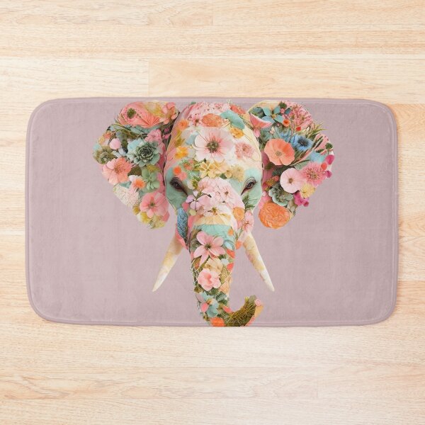 Item preview, Floral Elephant designed and sold by wildmustang2010.