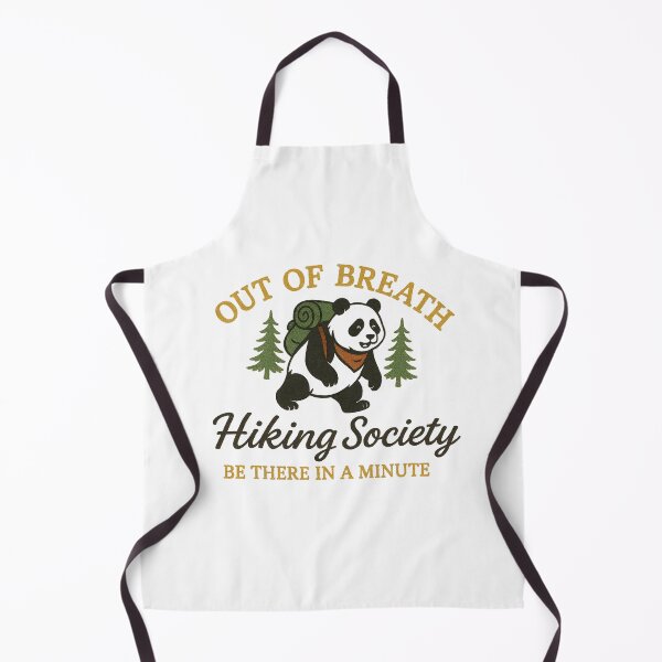 Item preview, Out of Breath Hiking Society, Hiking Humor, Trail Adventure, Mountain Hiking, Panda Lover Outdoor Enthusiast Gift, Mountain Trail Humor, designed and sold by Orvista.