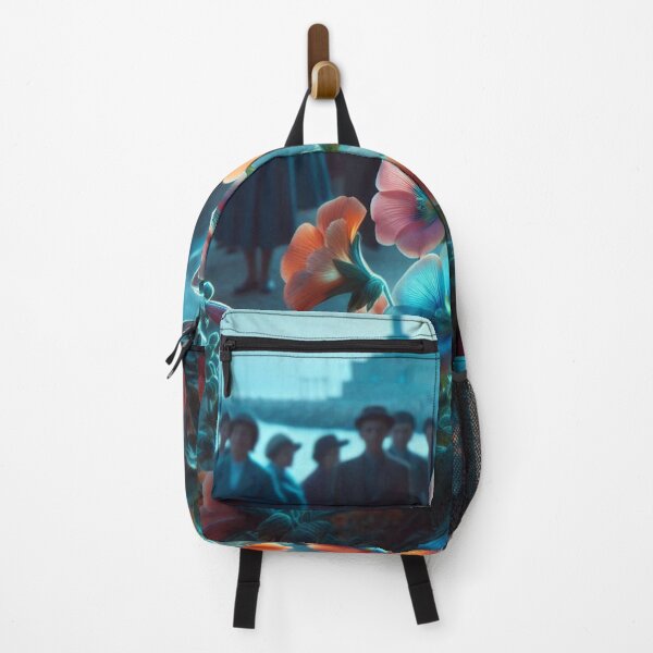Item preview, Balchik Flower City at Night – 60s Realistic AI Art for Clothing, Accessories & Lovers of Vintage Urban Nature designed and sold by knalpot-design.
