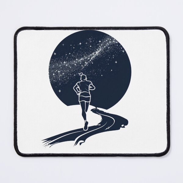 Item preview, Starlit Runner – Night Sky Jogging Art designed and sold by JenniferCreaArte .