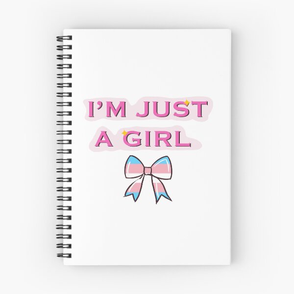 Item preview, I'm just a girl with trans pride ribbon designed and sold by TheSweven.