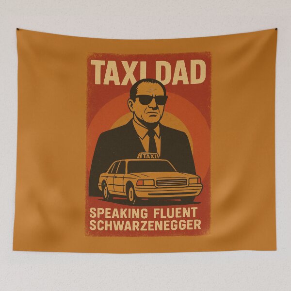Item preview, taxi dad Father’s Day graphic in retro style designed and sold by Meandmyshop.