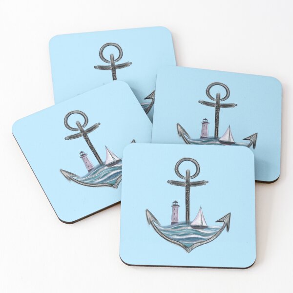 Item preview, Anchor & Lighthouse (Version 1) designed and sold by Scarlet Swan.