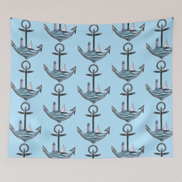 Item preview, Anchor & Lighthouse (Version 1) designed and sold by Scarlet Swan.