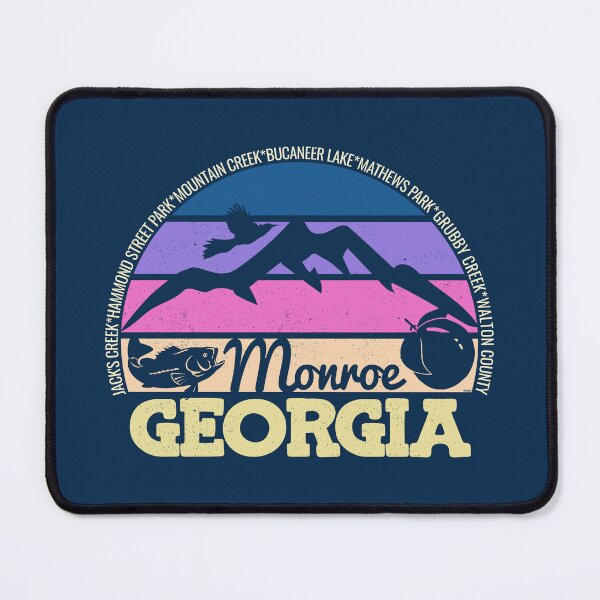 Item preview, Monroe Georgia Sunset Retro Vintage Local Pride Logo designed and sold by CRHPOD20.
