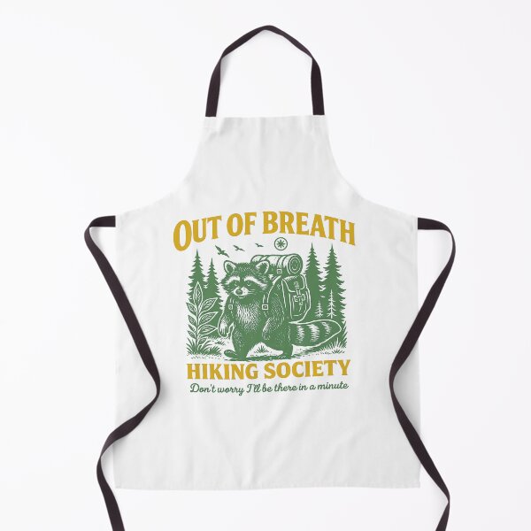Item preview, Out of Breath Hiking Society, Hiking Humor, Trail Adventure, Mountain Hiking, Raccoon Lover, Outdoor Enthusiast Gift, Mountain Trail Humor, designed and sold by Orvista.