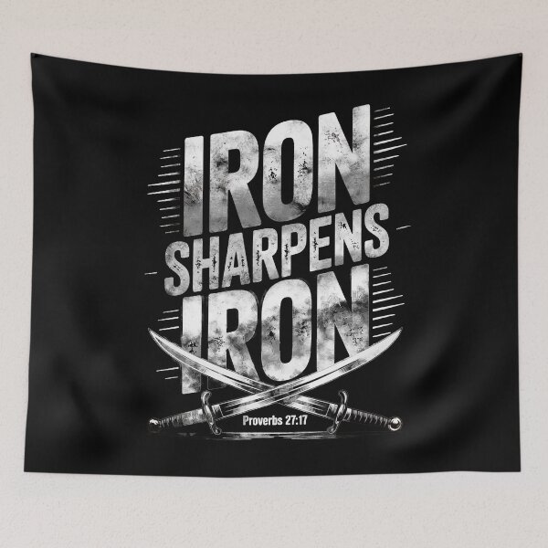 Item preview, Iron Sharpens Iron Proverbs 27:17 designed and sold by mwebba2005.