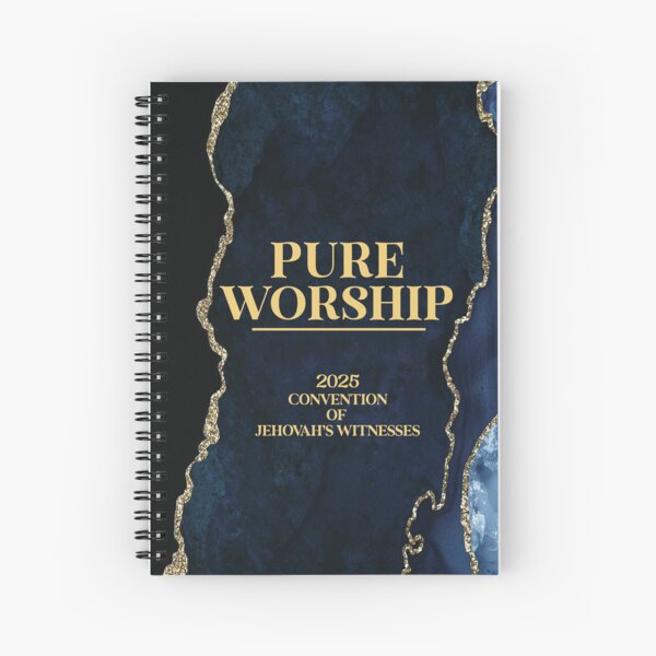 Item preview, Pure Worship 2025 Notebook Convention Of Jehovah's Witnesses for Pioneers JW Baptism Gifts  designed and sold by stickersworld31.