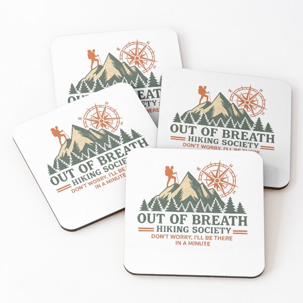 Item preview, Out of Breath Hiking Society, Hiking Humor, Trail Adventure, Mountain Hiking,Outdoor Enthusiast Gift, Mountain Trail Humor,  designed and sold by Orvista.