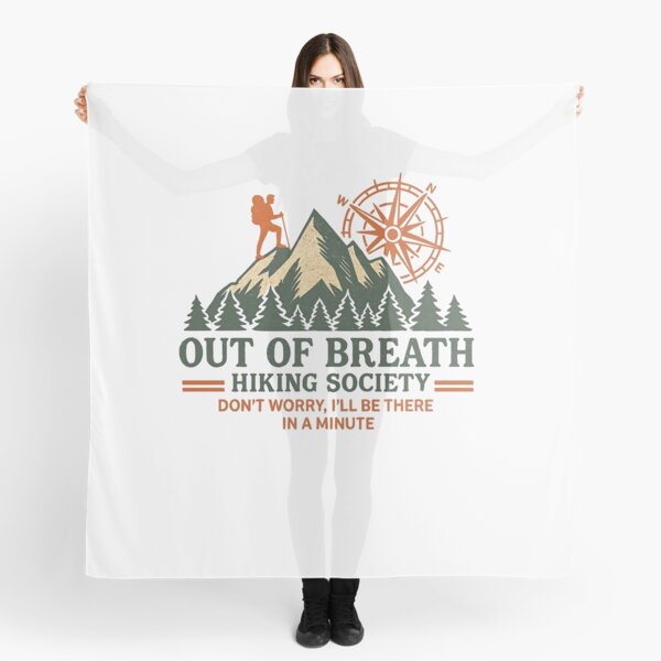 Item preview, Out of Breath Hiking Society, Hiking Humor, Trail Adventure, Mountain Hiking,Outdoor Enthusiast Gift, Mountain Trail Humor,  designed and sold by Orvista.