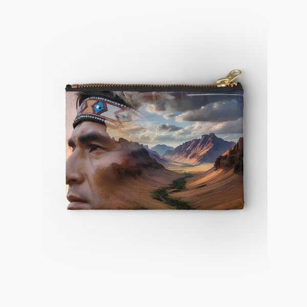 Item preview, Indian Chief. Spiritual Tribal Art with Desert Landscapes designed and sold by paulo silveira.