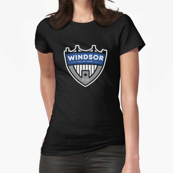 Windsor Roller Derby Badge Logo Fitted T-Shirt