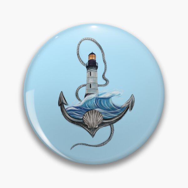 Item preview, Anchor & Lighthouse (Version 2) designed and sold by Scarlet Swan.