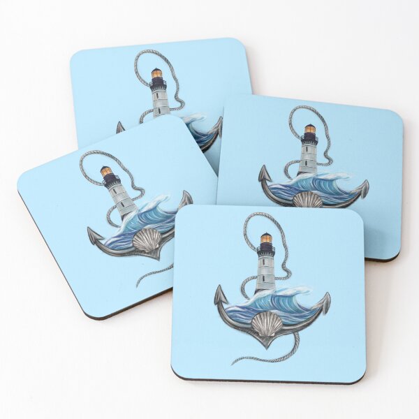 Item preview, Anchor & Lighthouse (Version 2) designed and sold by Scarlet Swan.