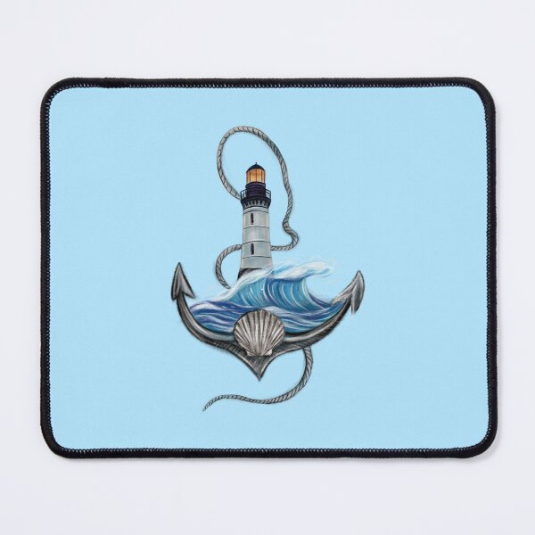 Item preview, Anchor & Lighthouse (Version 2) designed and sold by Scarlet Swan.