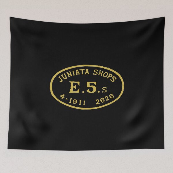 Item preview, Vintage Pennsylvania Railroad - Juniata Shops - E5s Builders Plate designed and sold by QuayTradingCo.