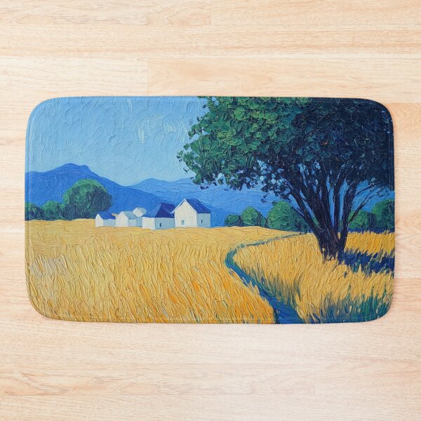 Item preview, Malawi landscape | Post-impressionist painting style designed and sold by ComicsFactory.