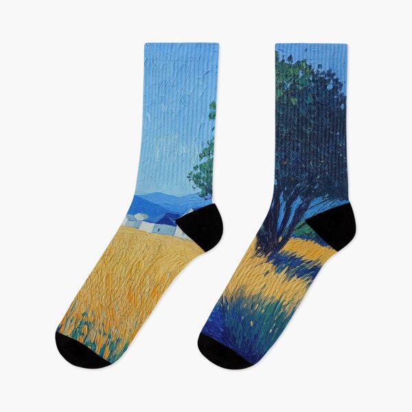 Item preview, Malawi landscape | Post-impressionist painting style designed and sold by ComicsFactory.