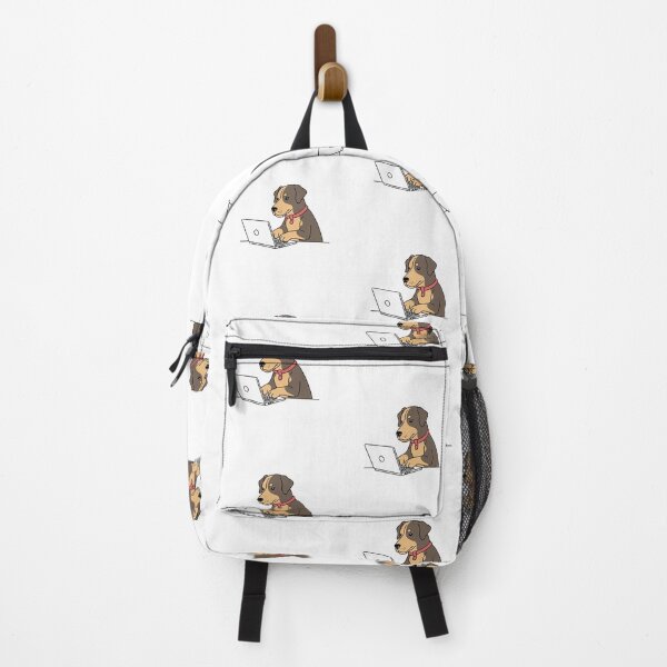 Item preview, Tech-Savvy Doggo – Laptop Dog Cartoon Design for Animal Lovers designed and sold by Collision19.