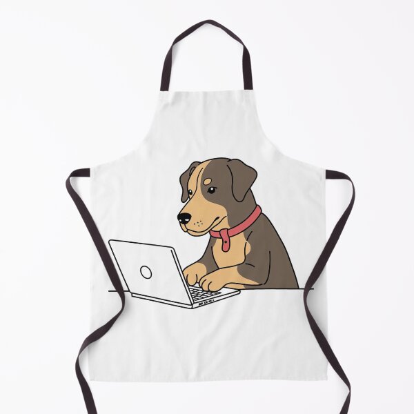 Item preview, Tech-Savvy Doggo – Laptop Dog Cartoon Design for Animal Lovers designed and sold by Collision19.