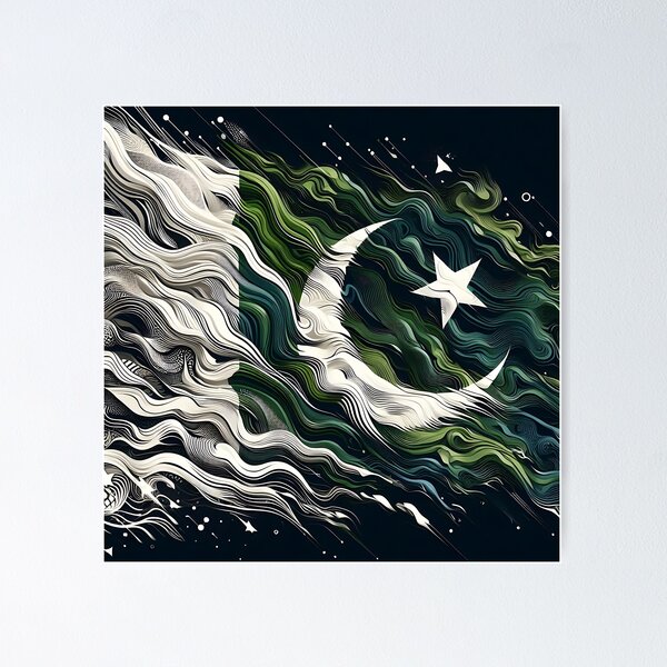 Item preview, Pakistan Flag designed and sold by Intriguing Designs.
