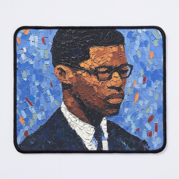 Item preview, Malcolm X | Post-impressionist painting style designed and sold by ComicsFactory.