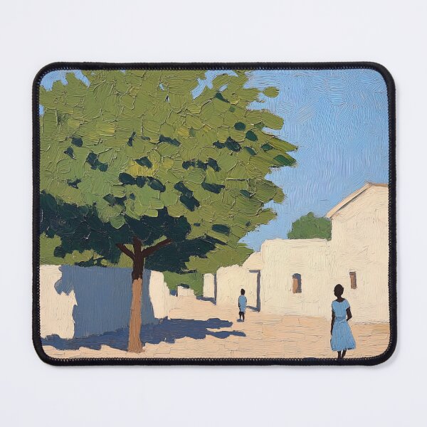 Item preview, Mali landscape | Post-impressionist painting style designed and sold by ComicsFactory.