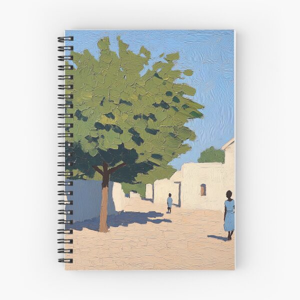Item preview, Mali landscape | Post-impressionist painting style designed and sold by ComicsFactory.