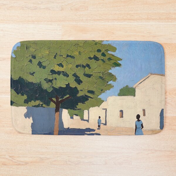 Item preview, Mali landscape | Post-impressionist painting style designed and sold by ComicsFactory.