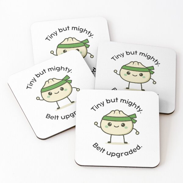 Item preview, Kawaii Martial Arts Green Belt Dumpling Design for Karate, Taekwondo, BJJ- Tiny but Mighty, Belt Upgraded  designed and sold by Polishthestone.