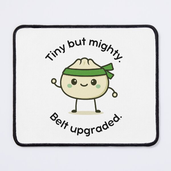Item preview, Kawaii Martial Arts Green Belt Dumpling Design for Karate, Taekwondo, BJJ- Tiny but Mighty, Belt Upgraded designed and sold by Polishthestone.