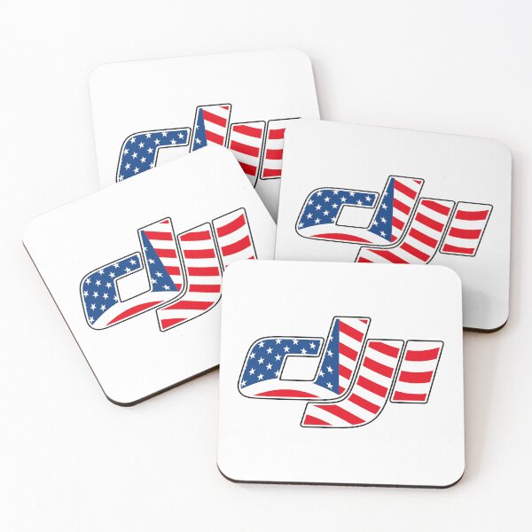 Item preview, DJI American Flag Sticker designed and sold by StickerGangUSA.