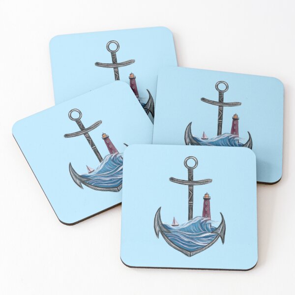 Item preview, Anchor & Lighthouse (Version 3) designed and sold by Scarlet Swan.