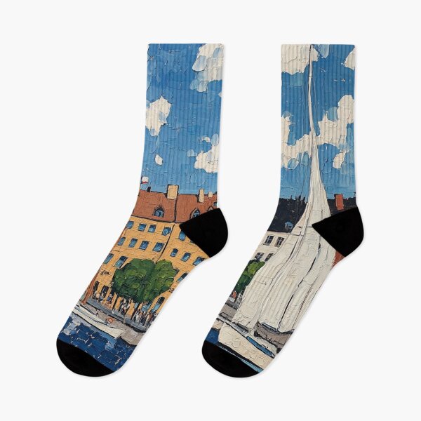 Item preview, Malmo | Post-impressionist painting style designed and sold by ComicsFactory.