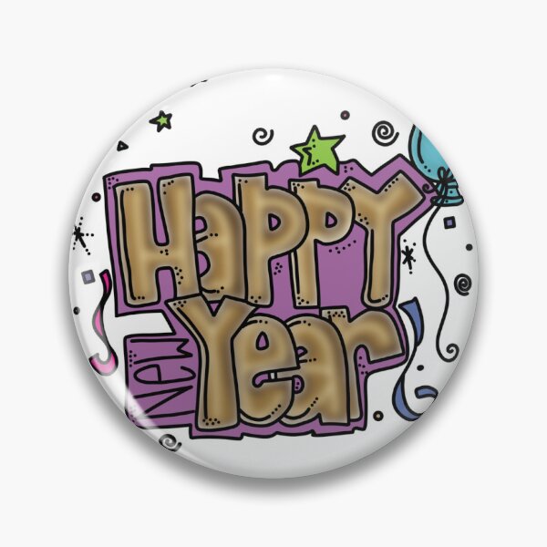 Item preview, Happy new year festive balloons and stars designed and sold by Anastaciaknits.