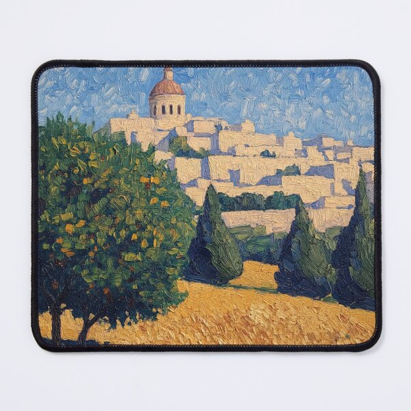 Item preview, Malta landscape | Post-impressionist painting style designed and sold by ComicsFactory.