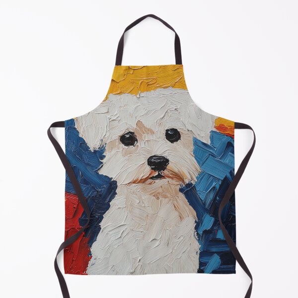 Item preview, Maltese dog | Post-impressionist painting style designed and sold by ComicsFactory.