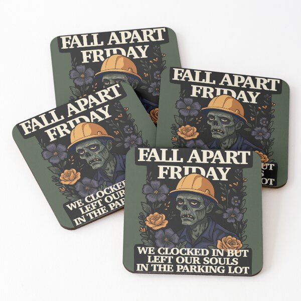 Item preview, Fall-Apart Friday – Zombie Worker Sticker with Floral Goth Vibes designed and sold by Feral by Elsie.