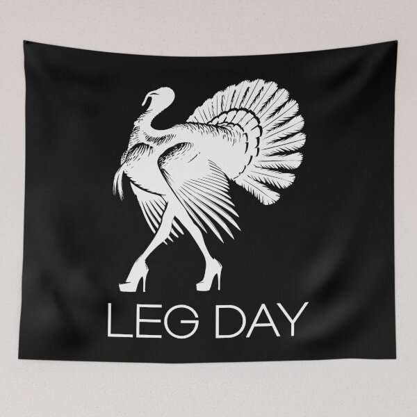 Item preview, Leg Day Funny Turkey in High Heels Workout Humor Design	 designed and sold by Victor Shadehorn.