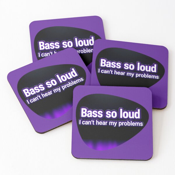 Item preview, Bass So Loud – Black & Purple Pick designed and sold by Artbellachi.