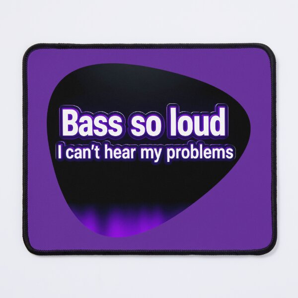 Item preview, Bass So Loud – Black & Purple Pick designed and sold by Artbellachi.