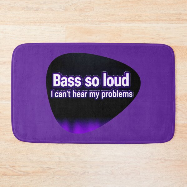 Item preview, Bass So Loud – Black & Purple Pick designed and sold by Artbellachi.