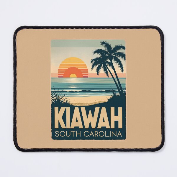 Item preview, A Vintage Illustration of Kiawah Island - South Carolina designed and sold by GoodOldVintage.