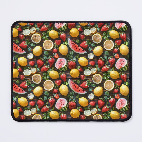 Artikelvorschau, Frische Zitrone Erdbeere Wassermelone Flat Lay entworfen und verkauft von NTGUILTY.