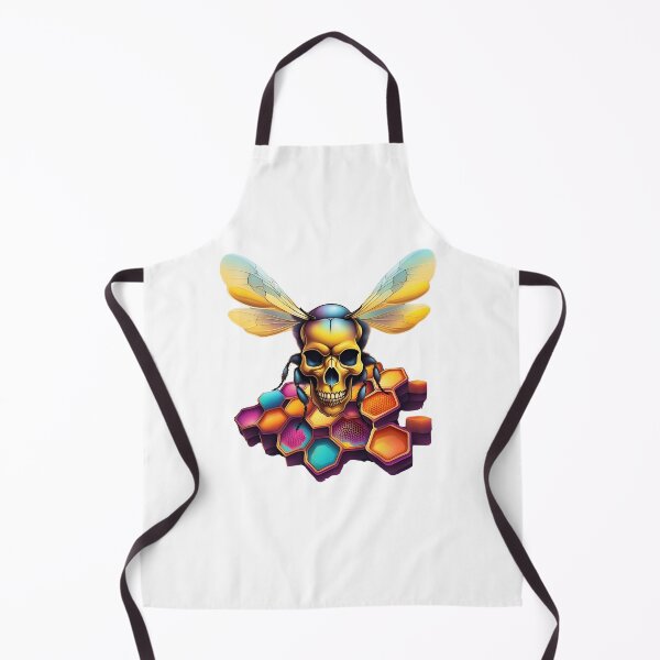Item preview, Skull Bee on honeycombs designed and sold by Tragedyshop.