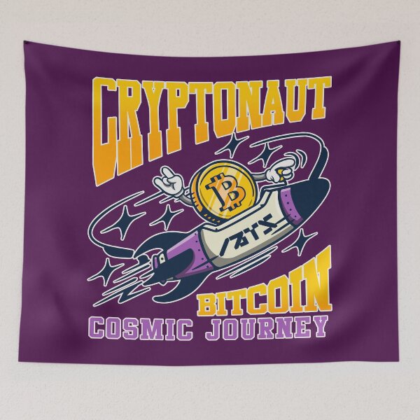 Item preview, Bitcoin to the Moon : Crypto Galaxy Vibes designed and sold by ImaginarStore.