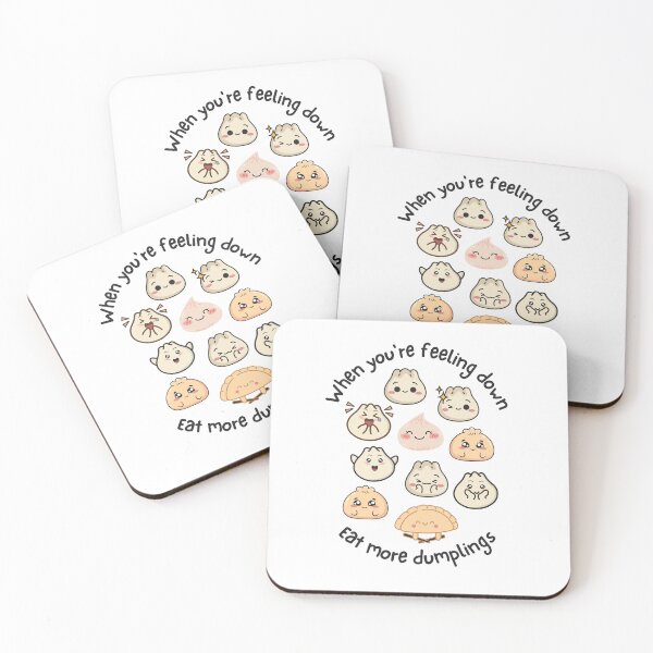 Item preview, Eat More Dumplings, Yum Cha, Dim Sum, Kawaii designed and sold by AASparksDesigns.