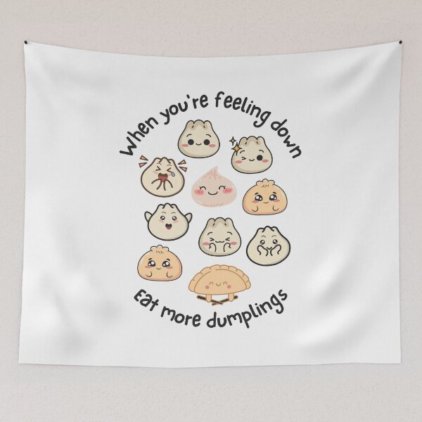 Item preview, Eat More Dumplings, Yum Cha, Dim Sum, Kawaii designed and sold by AASparksDesigns.